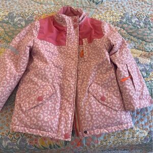 Mini Boden Pink Leopard Raincoat